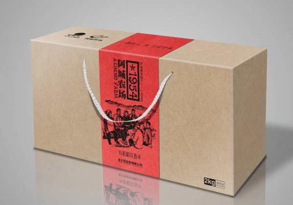 阿城農場有機稻花香米產品包裝設計